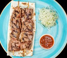 Шашлык из говяжьей печени