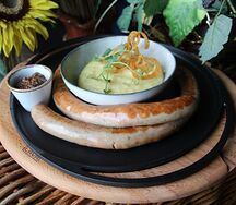 Колбаски с сыром Xl с пюре