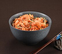 Острый рис с креветкой