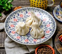 Жареные хинкали с цыпленком