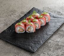 Ролл креветка темпура с тунцом