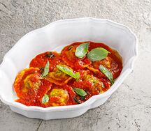 Равиоли с лососем и рикоттой