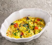 Равиоли с лососем и рикоттой