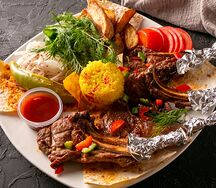 Шашлык из баранины на кости