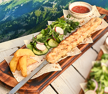 Кебаб из цыпленка с сулугуни