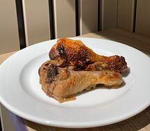 Запеченная куриная голень