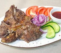 Шашлык из бараньей корейки