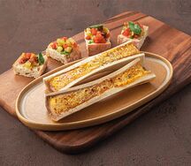 Запеченная мозговая кость с пармезаном