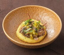 Бефстроганов с картофельным пюре