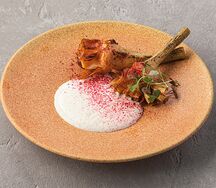 Жареный артишок с муссом из пармезана