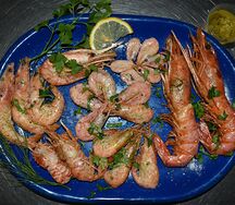 Сет из креветок России с гостем из Аргентины