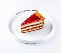 Брусничный медовик