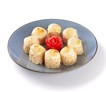 Запеченный ролл Краб в кунжуте