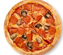 Пицца Пепперони и грибы