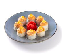 Запеченный ролл Угорь & Лосось