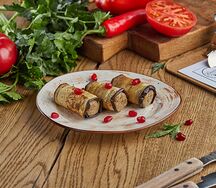 Закуска Рулетики из баклажанов