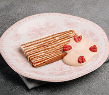 Медовик с муссом из вареной сгущенки