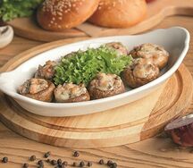 Фаршированные шляпки грибов