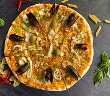 Пицца с морепродуктами
