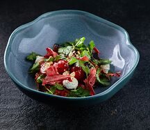 Салат с хрустящими баклажанами