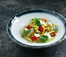 Казаречче с креветками