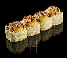 Запеченный дракон с угрем mini