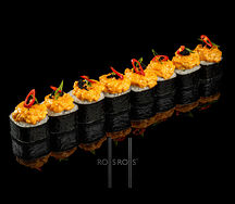 Запеченный ролл с креветкой