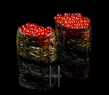 Гунканы с красной икрой mini