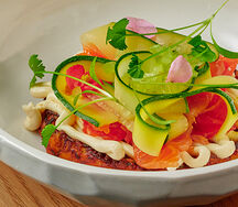 Драник с лососем