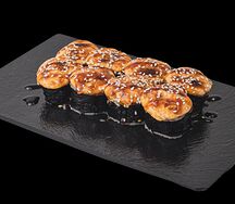 Острый запечённый с мидиями