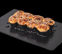 Запечённые мидии с беконом