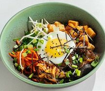 Пибинпап с хрустящим тофу