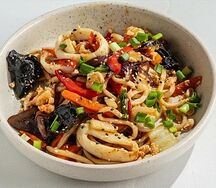 Лапша домашняя с морепродуктами