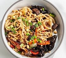 Лапша домашняя с говядиной BBQ