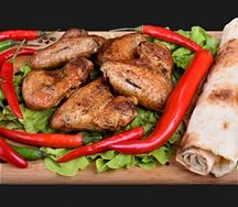 Острый шашлык из куриных крылышек