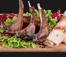 Шашлык из каре баранины