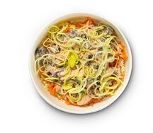 Бросфуд с шиитаке и лососем