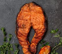 Стейк из лосося