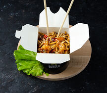 Wok с креветками в терияки