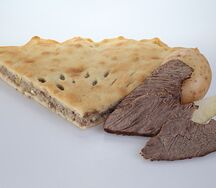 Осетинский пирог с говядиной и картофелем