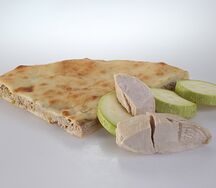 Осетинский пирог с индейкой и кабачками