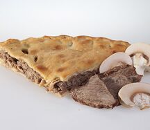 Осетинский пирог с говядиной и грибами
