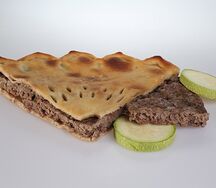 Осетинский пирог с говядиной и кабачками