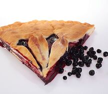 Осетинский пирог с черникой