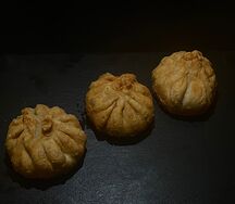 Жареные хинкали из баранины 