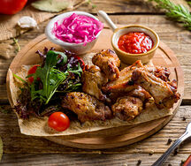 Шашлык из куриных крыльев