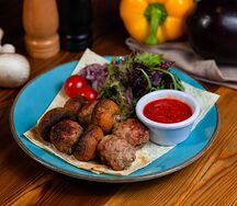 Люля-кебаб из шампиньонов