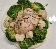 Куриная грудка с овощами