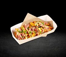 Картофельные дольки с беконом