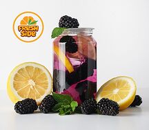 Лимонад Ежевика собственного приготовления